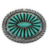 Turquoise Southwest Sterling Silver Belt Buckle VX64743